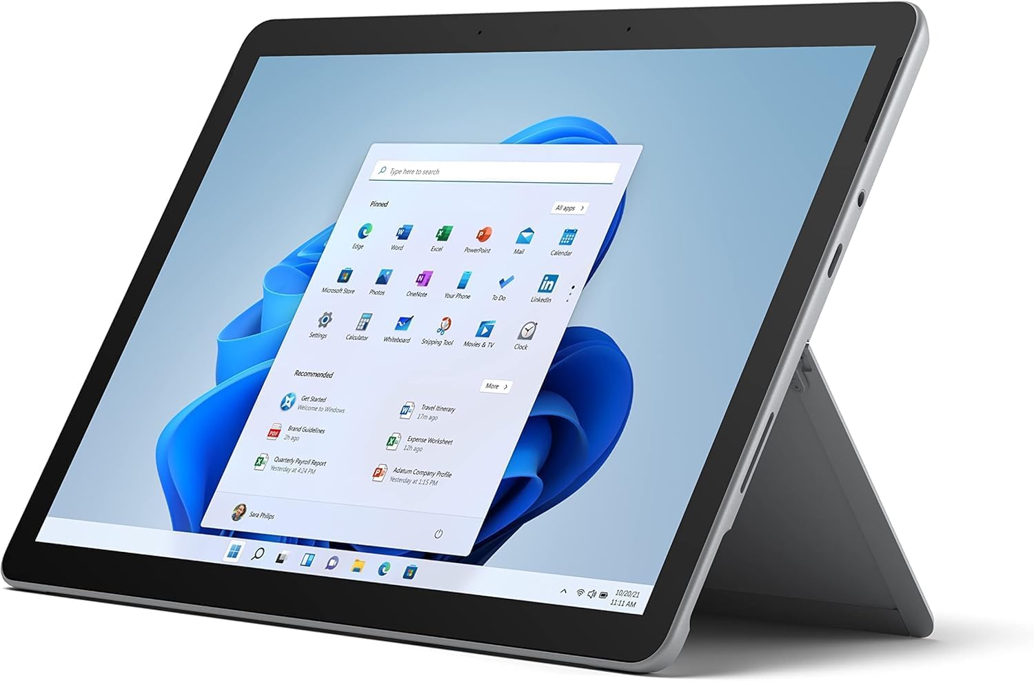 Microsoft Surface Go 2-10.5 Touch-Screen - Intel Core m3-8GB Memory - 128GB SSD - WiFi - Platinum Windows 11 PRO (Renewed)