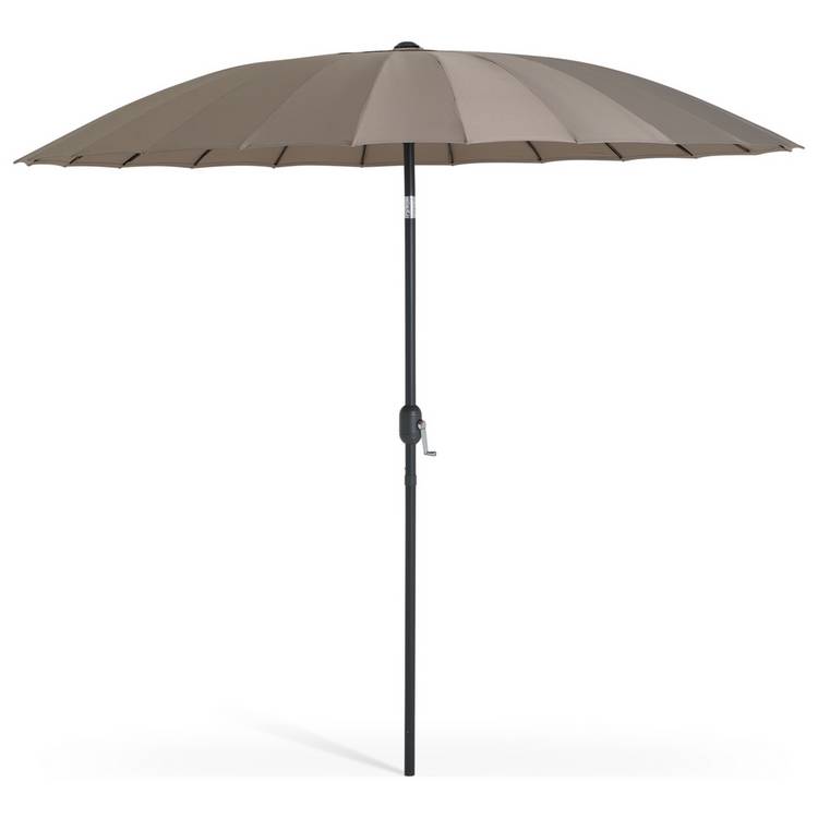 Habitat Shanghai 2.7m Garden Parasol - Taupe