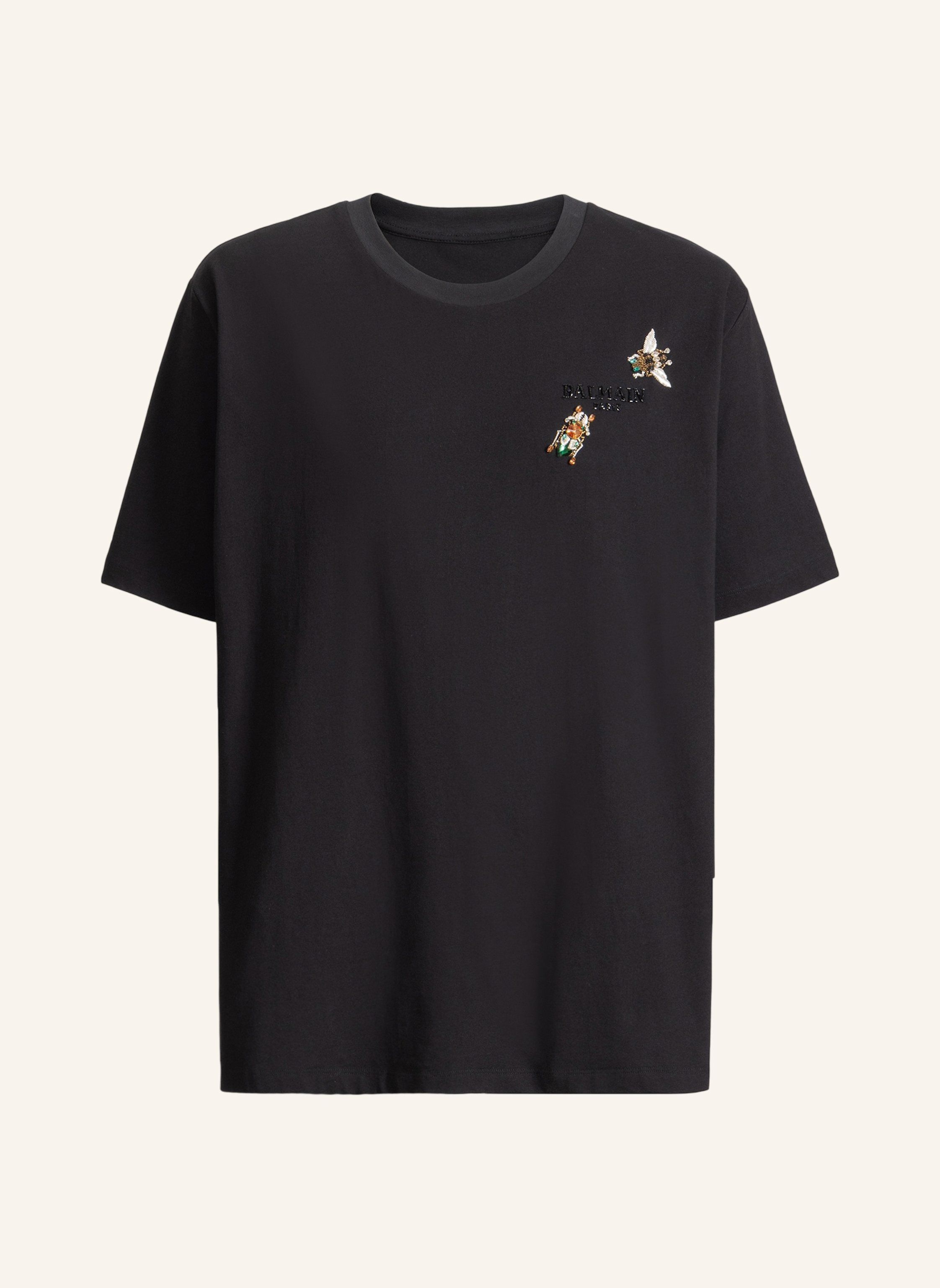 BALMAIN Besticktes Balmain Insect T-Shirt