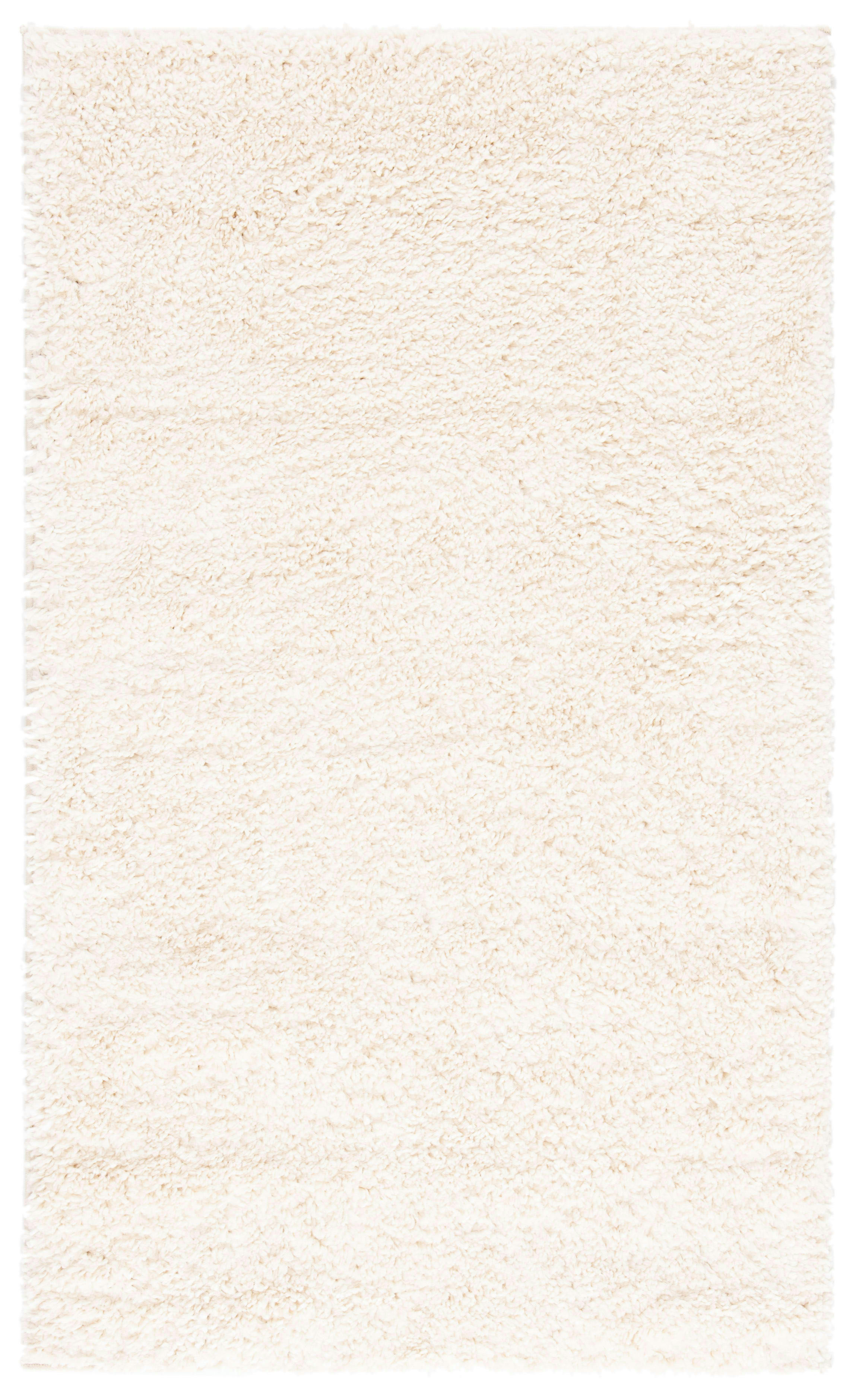 AUGUST SHAG - Tapis de salon interieur en  ivoire, 91 x 152 cm