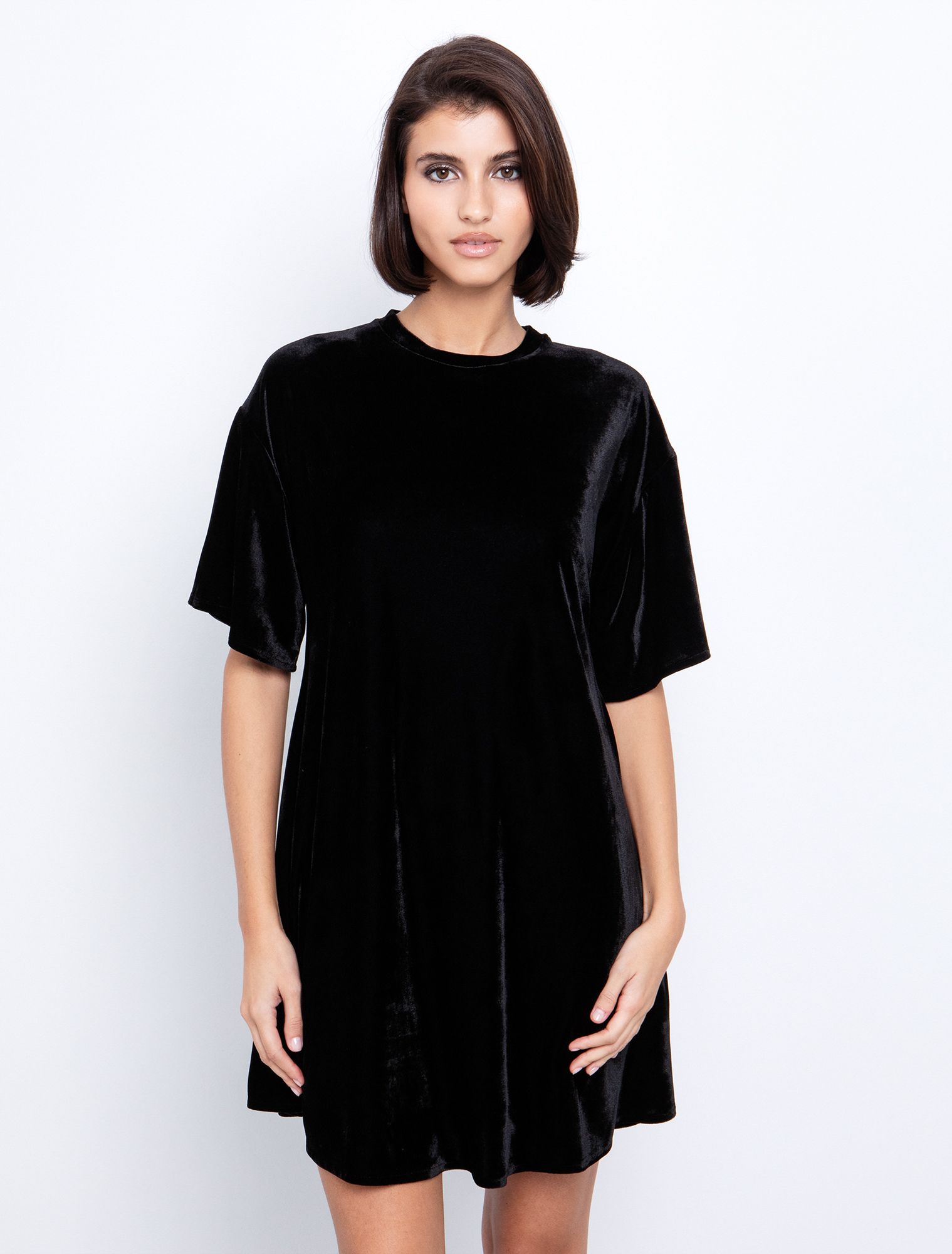 Xmas: Velvet φόρεμα σε ριχτή γραμμή