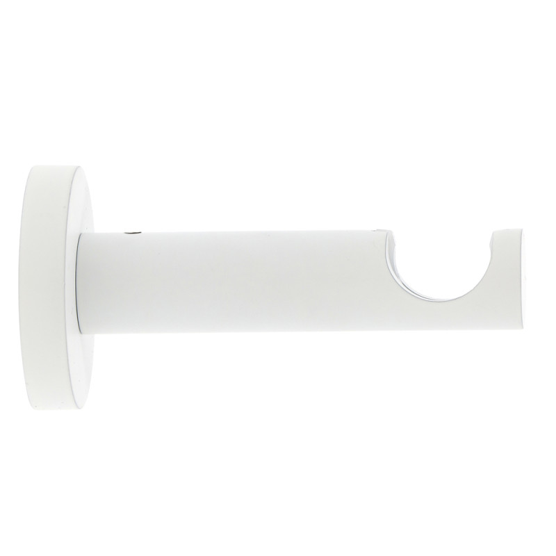 Support de tringle tige ouvert en métal Premium blanc mat Ø 20 mm x 8 cm MOBOIS
