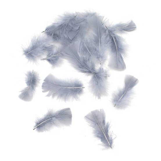 Grey Craft Feathers 5g