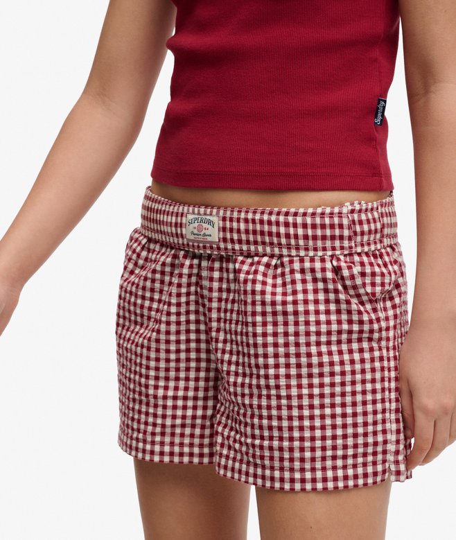 Organic Cotton Stripe Elasticated Shorts