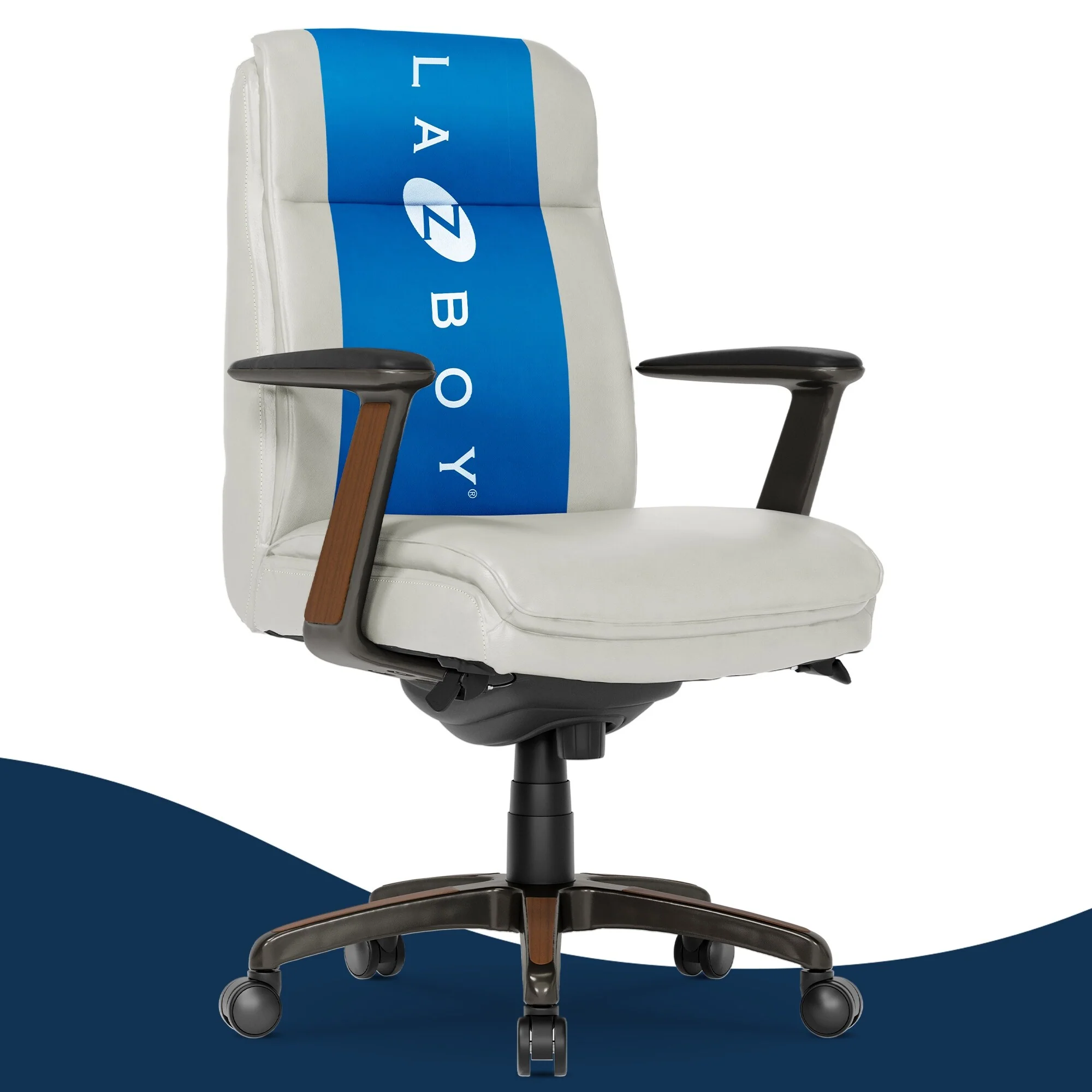 La-Z-Boy Dawson Modern Executive Office Chair, Adjustable High Back Ergonomic Computer Chair with Lumbar Support - N/A