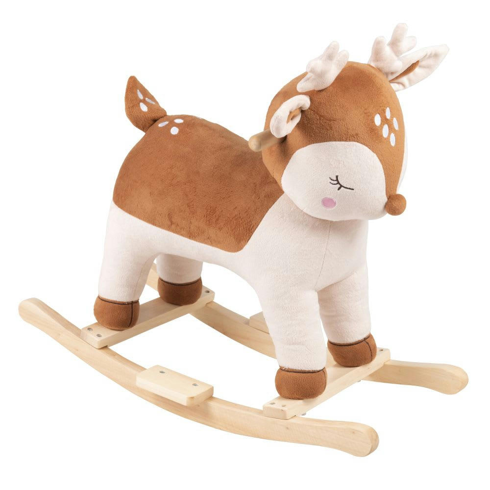 MIMIZAN - Biche à bascule marron et beige