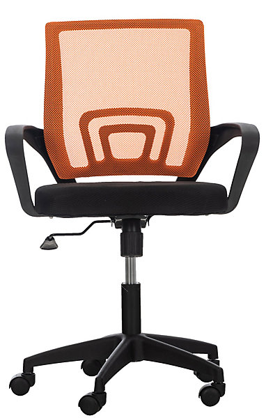 Fauteuil De Bureau Auburn, Chaise De Bureau En Maille Respirante, Chaise pivotante Hauteur réglable et Roulettes Orange