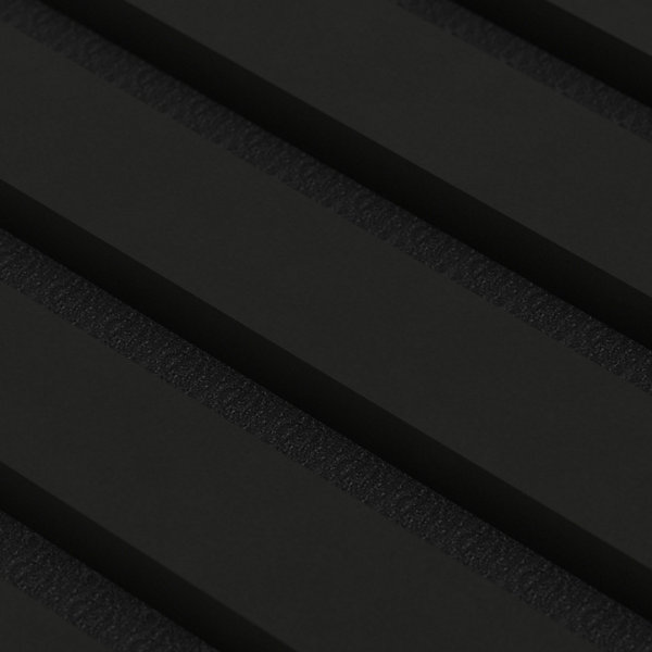 Panneau Acoustique 21mm- Noir Mat - Feutrine Noire - 240x60cm - Lot de 2