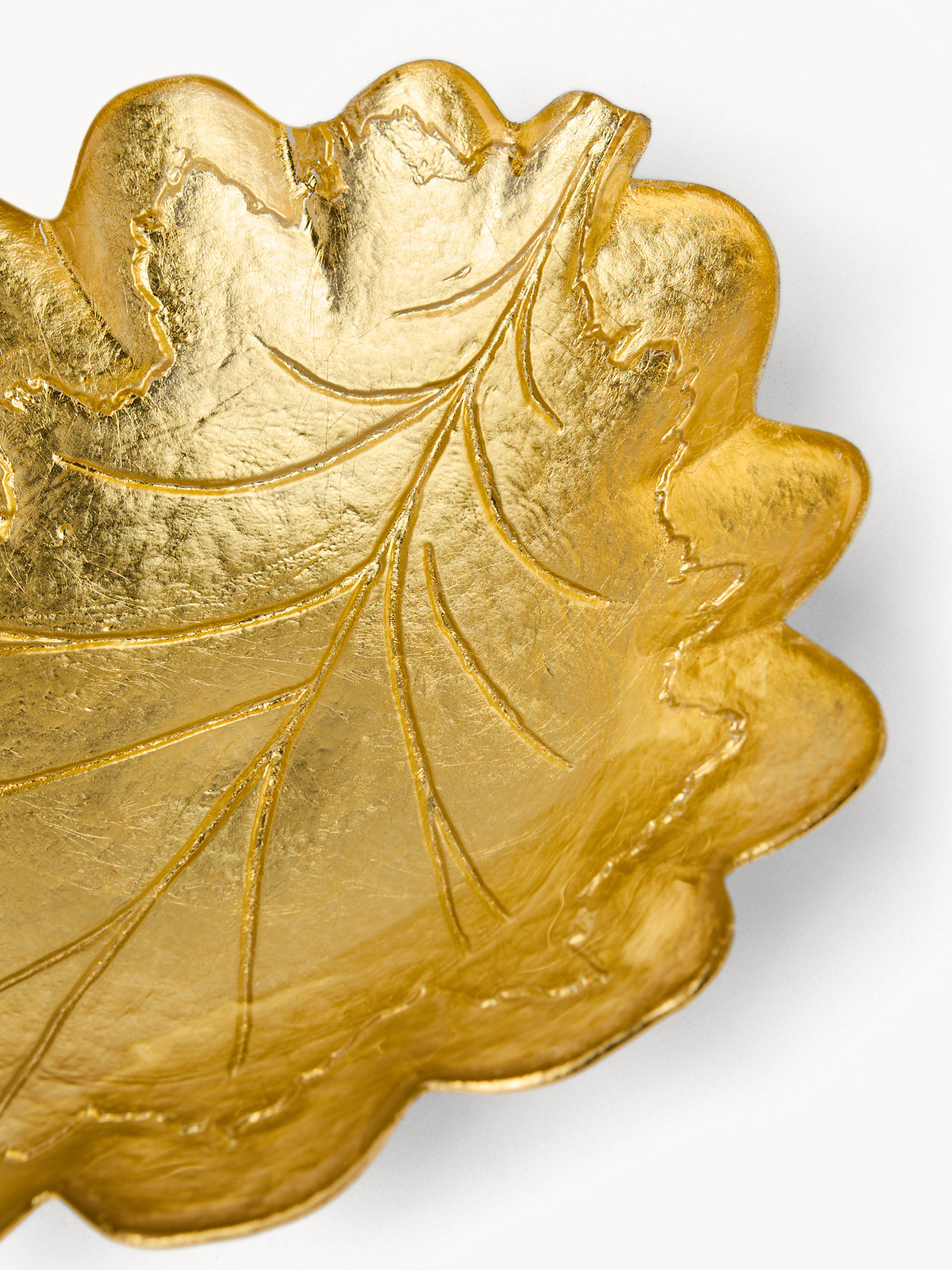 Coppa in vetro a foglia