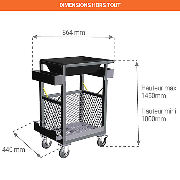 Chariot finisseur acier - NC00200