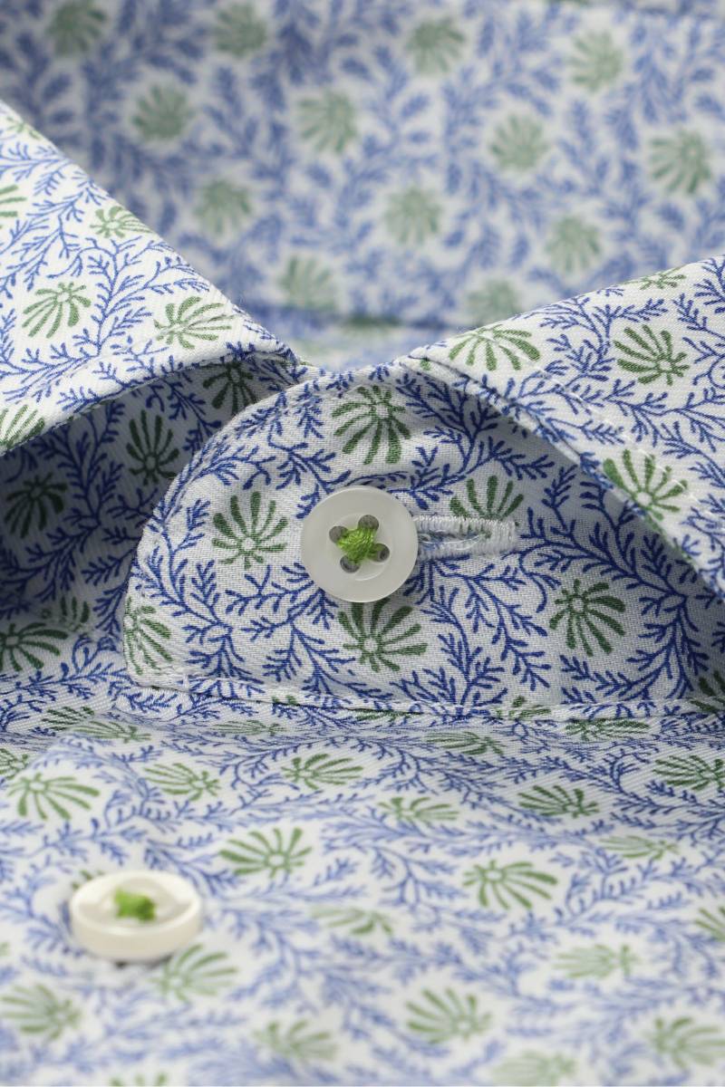ETERNA Comfort Fit Hemd grün, Bedruckt