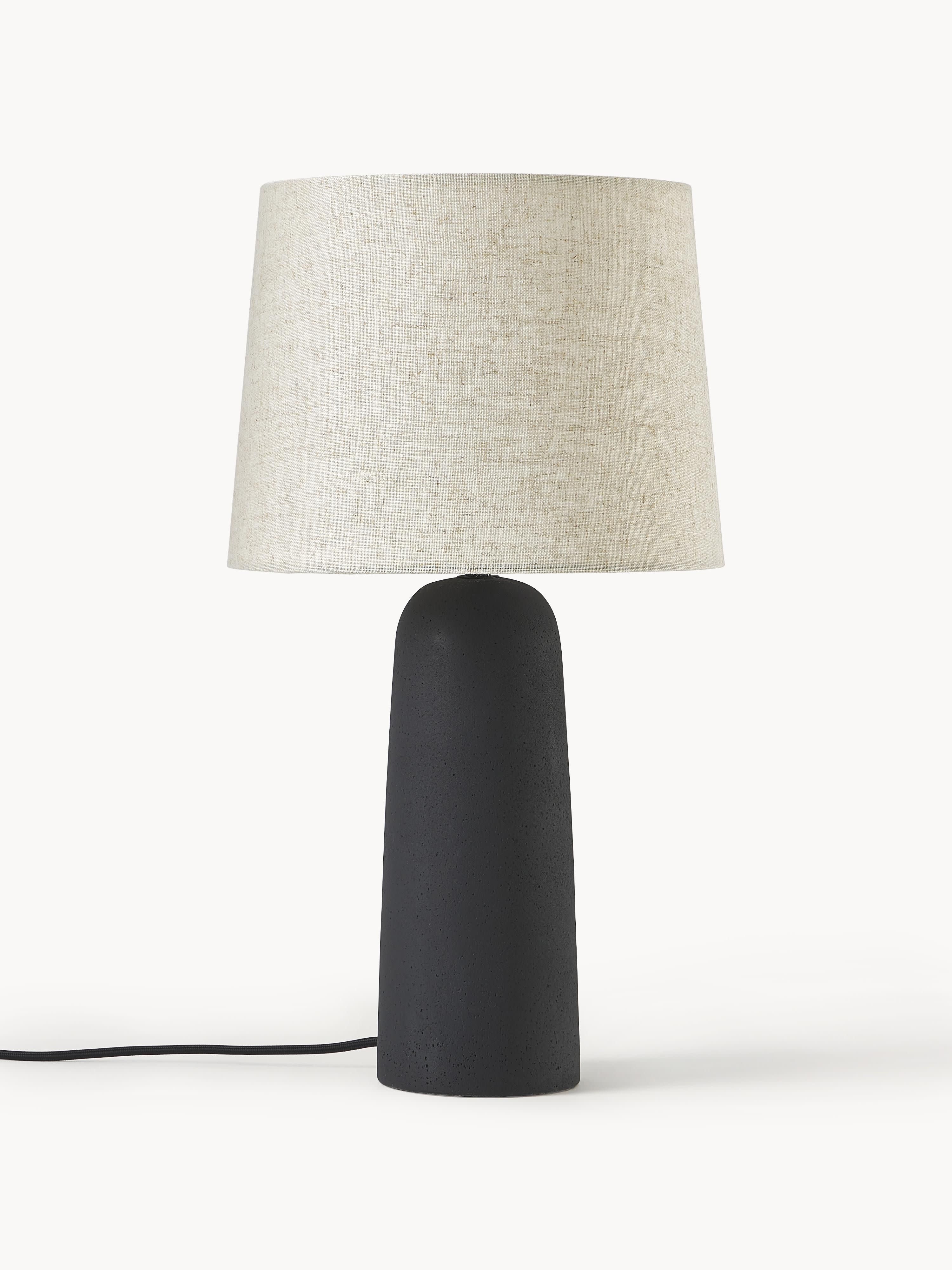 Große Tischlampe Kaya mit Betonfuß