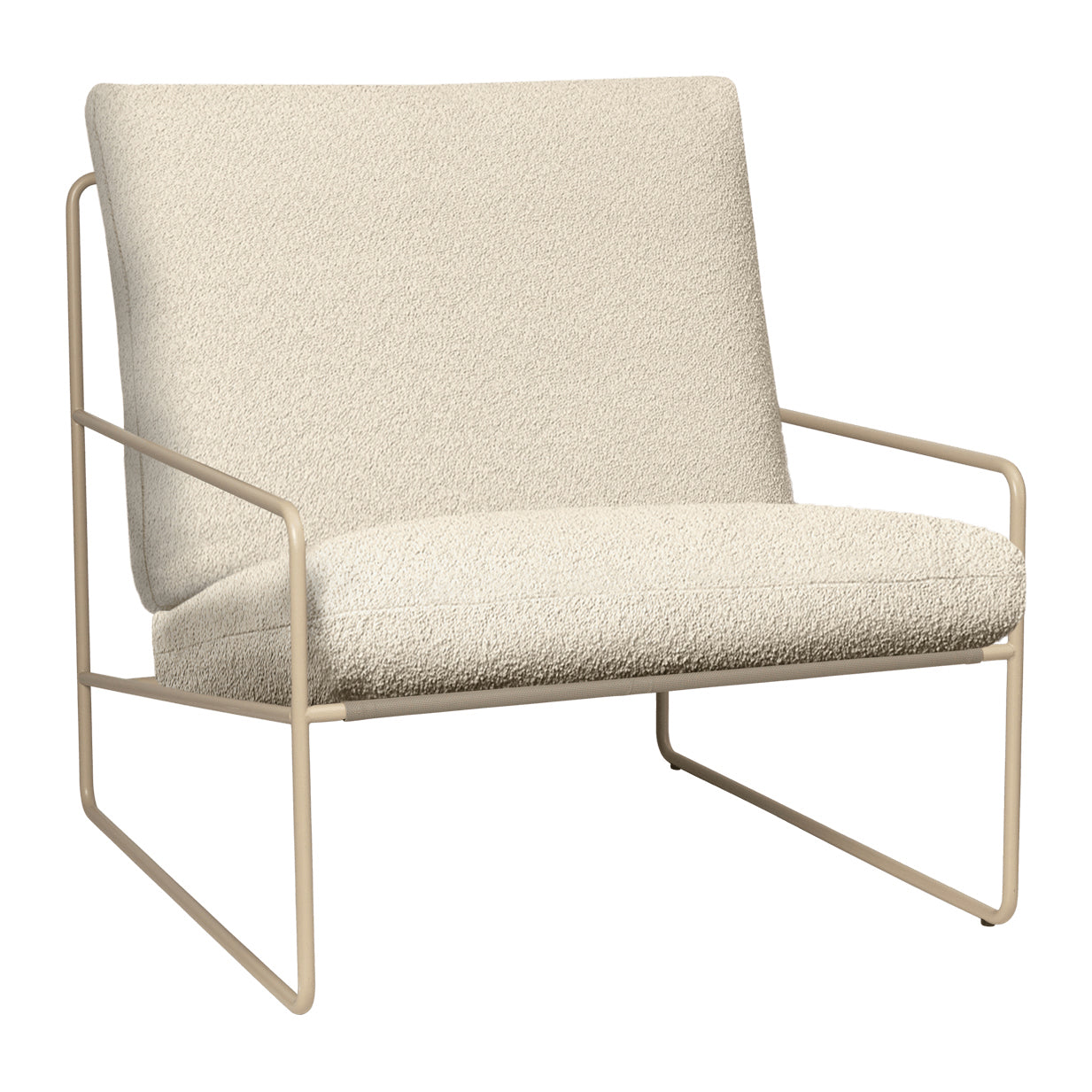 Ferm Living Desert Lounger - Pure Bouclé - Cashmere / Off-White