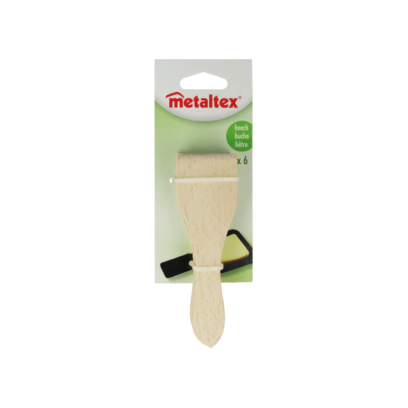 Spatule raclette 6 pièces