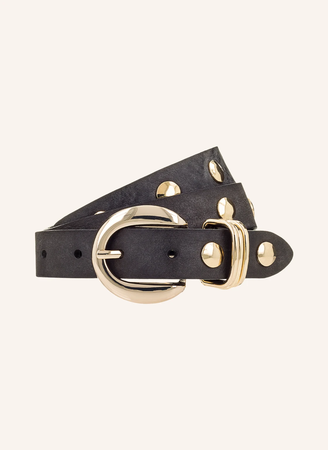 b.belt Ledergürtel mit Nieten