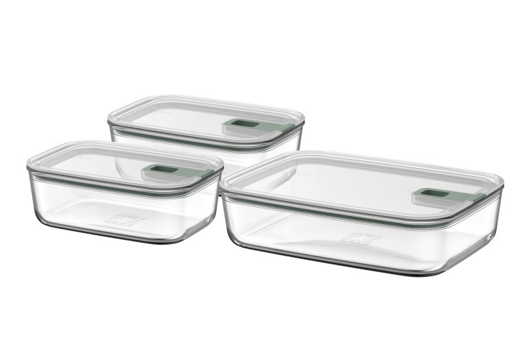 EasyClip set glazen vershouddozen 3-delig (2x 1000 ml   1x 2250 ml) - Nordic sage