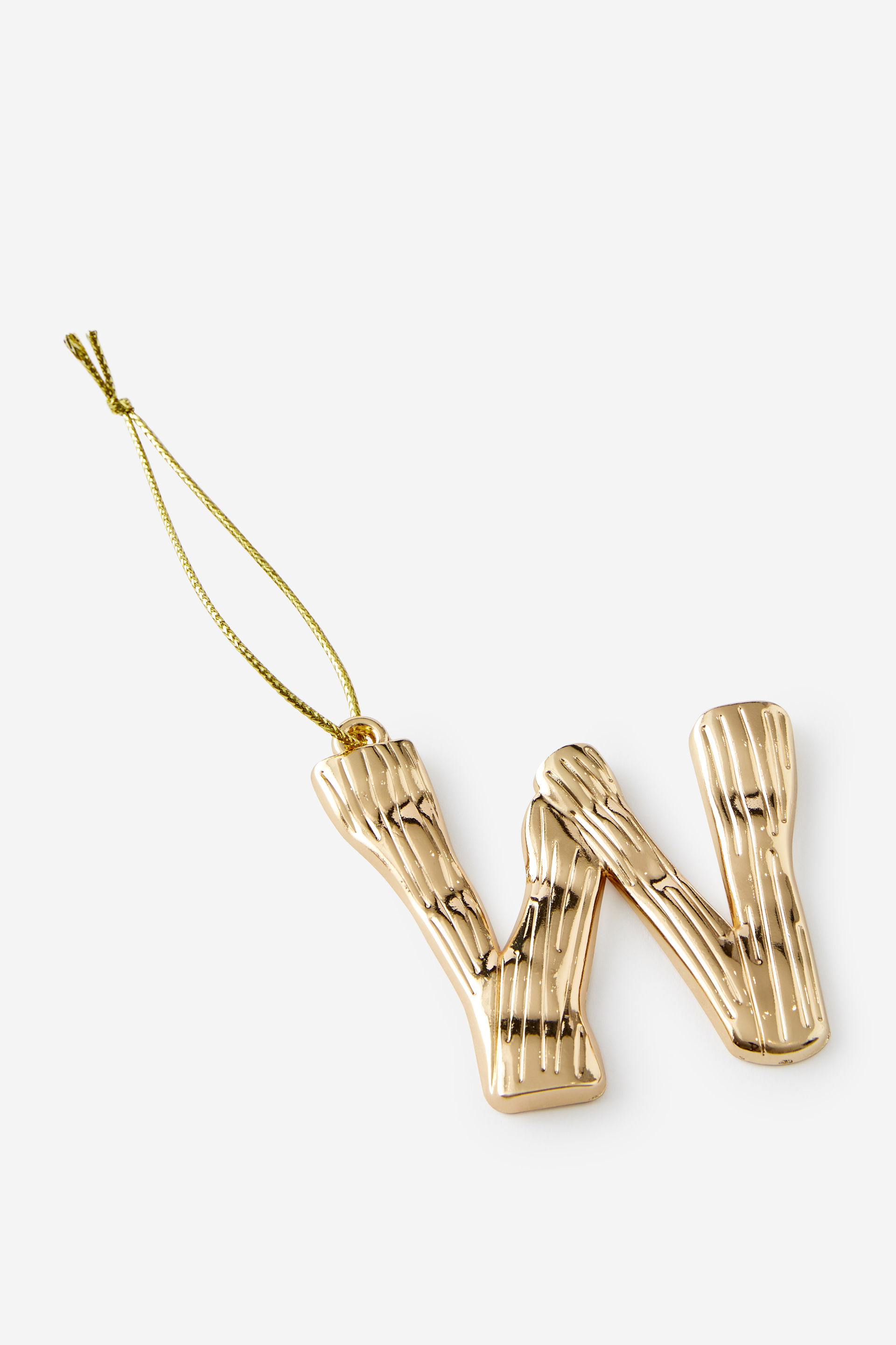 Metal Alphabet Christmas Ornament