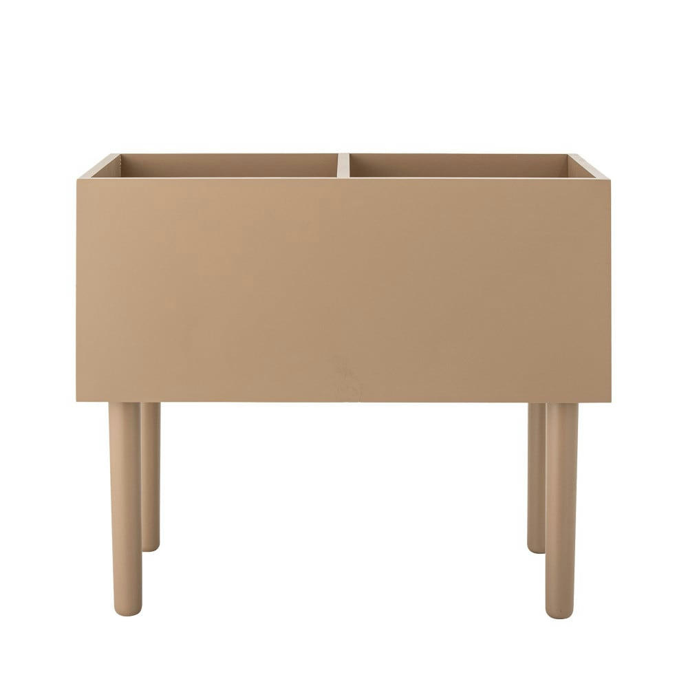 DOUVE - Petit meuble de rangement  et  meuble vinyle en bois terracotta