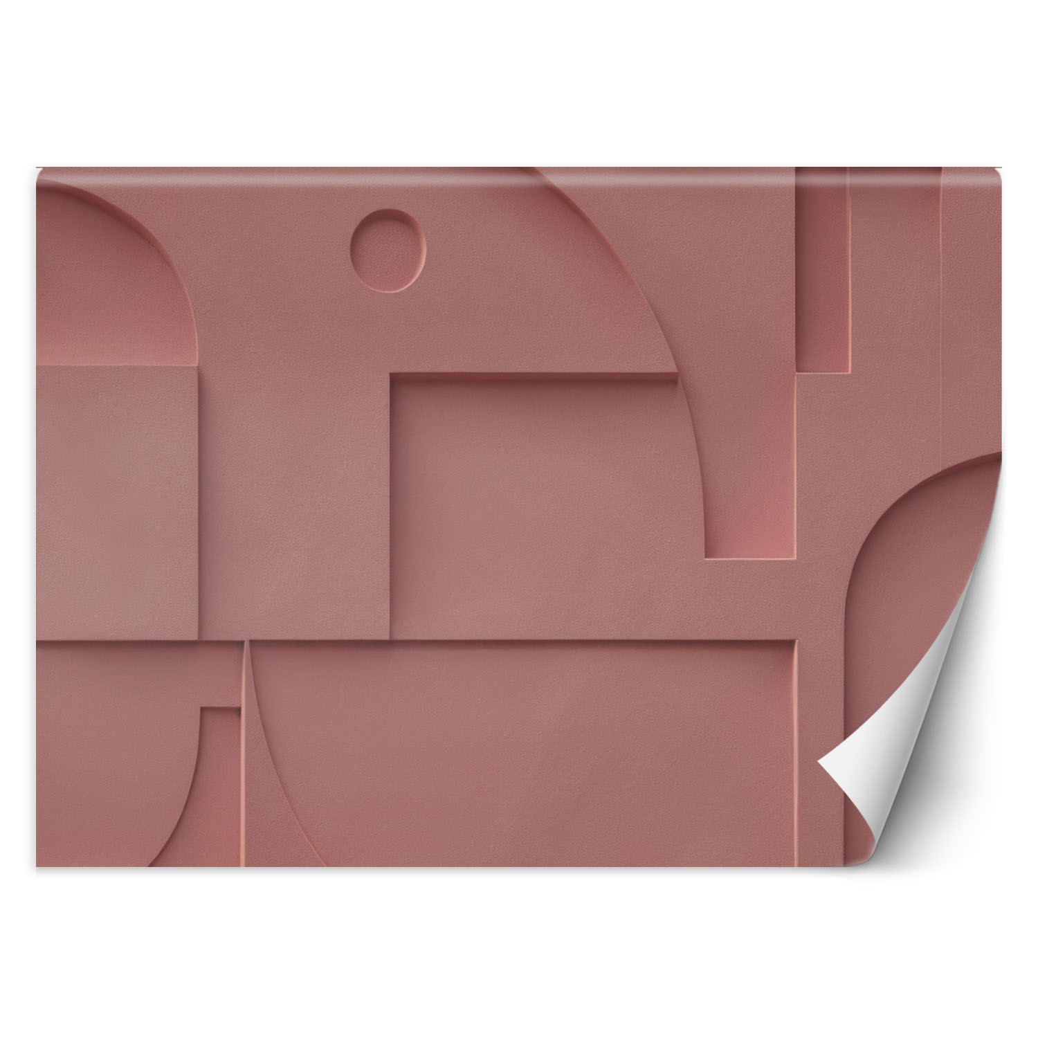 Feeby Fototapeta, Różowy Relief Geometria 150x105