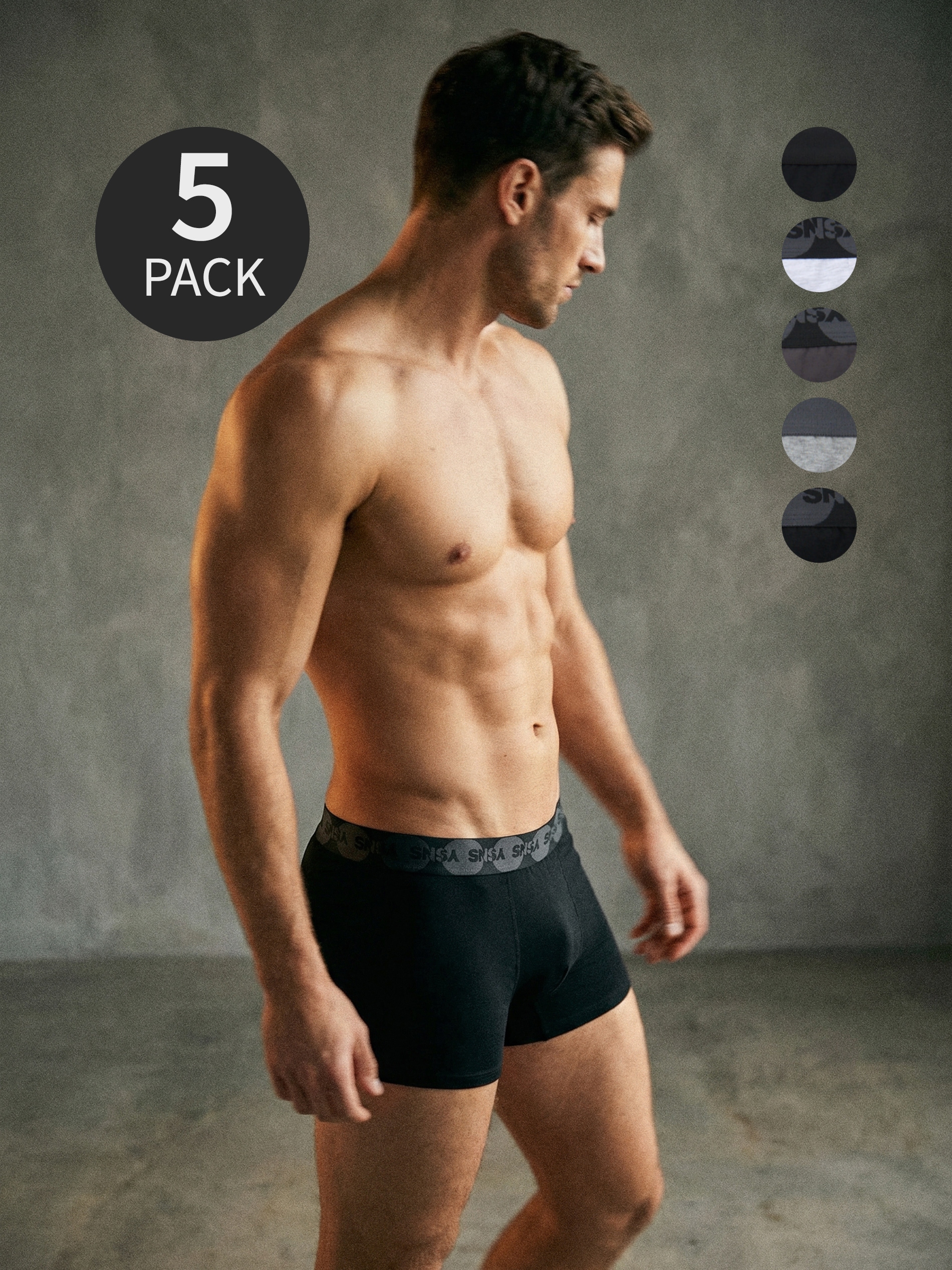Bawełniane bokserki Classic 5 pack