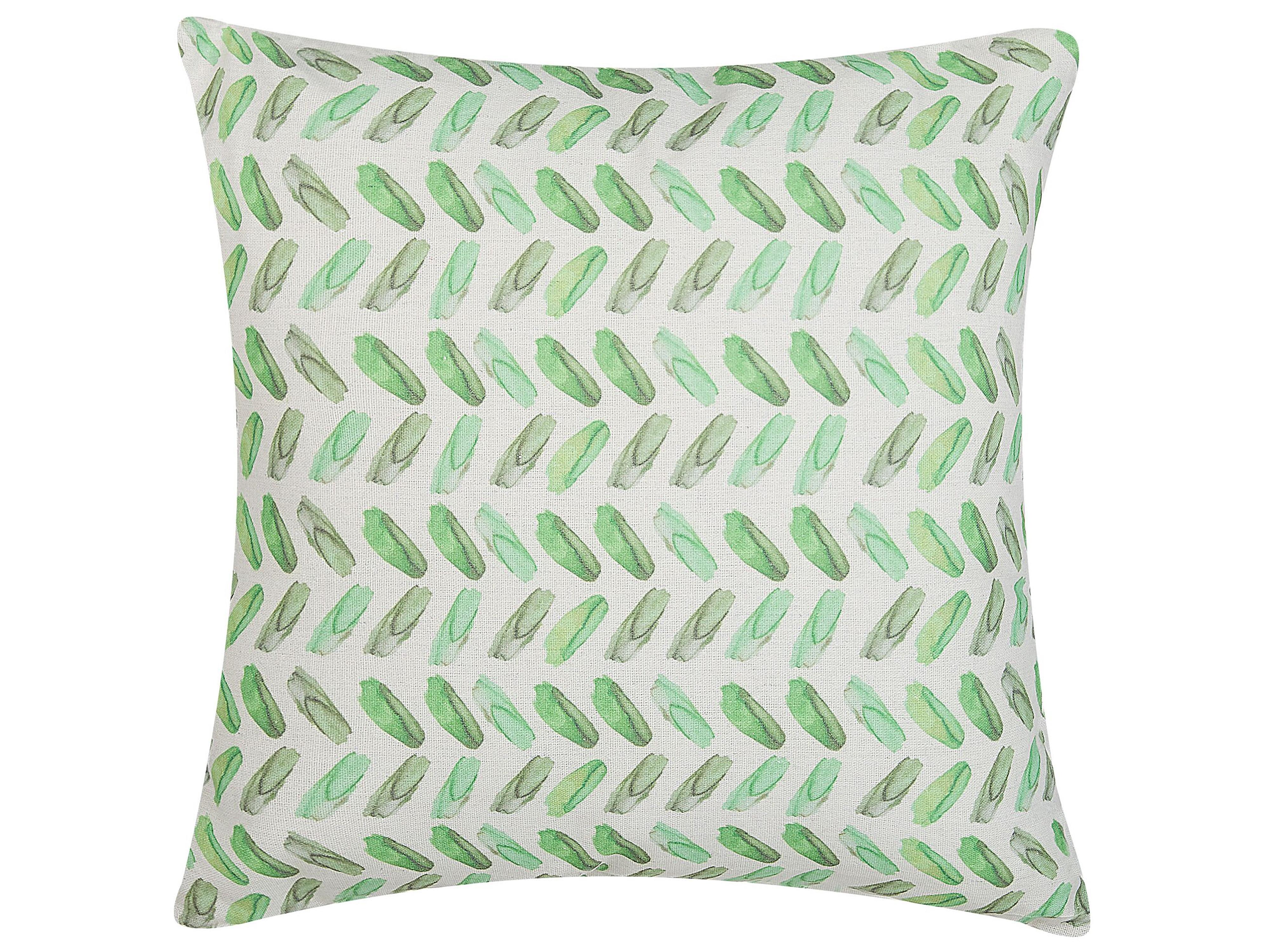 Throw Cushion PRUNUS 45 x 45 cm Green Abstract Pattern