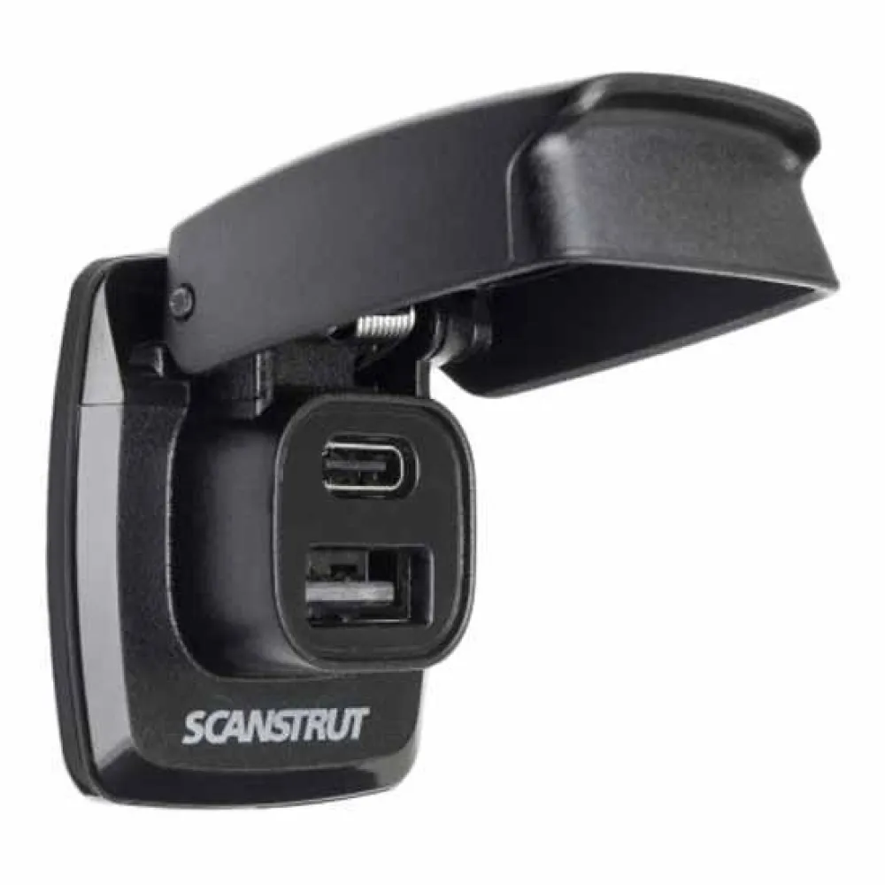 Scanstrut 1xUSB-A&1xUSB-C 12/Flip Pro Fast Charging Double USB Plug 24V