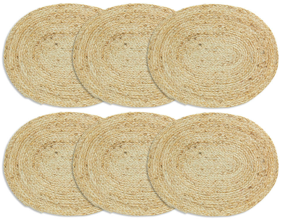 - Sets de table en jute (lot de 6)