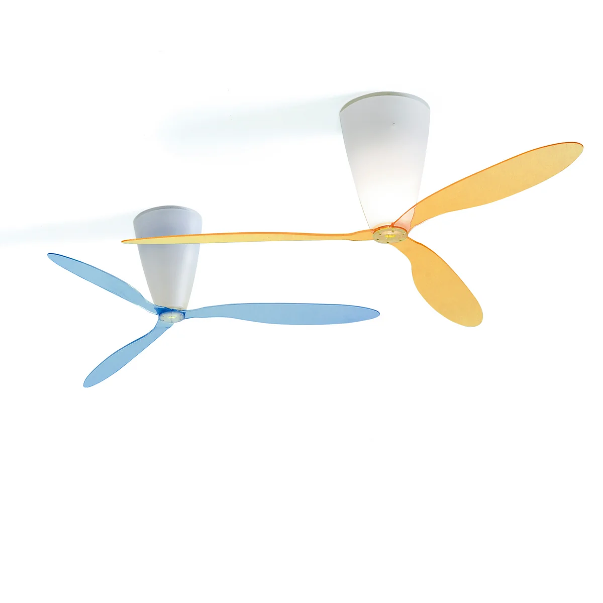 Luceplan - Blow D28 Ventilator / Deckenleuchte, transparent