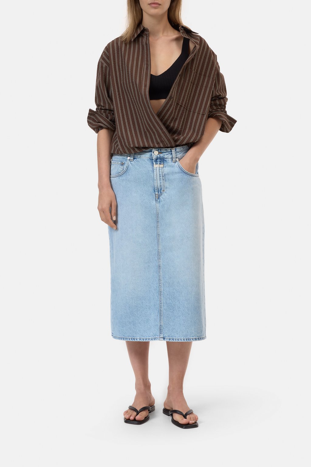 Midi 5-Pocket Denim-Rock