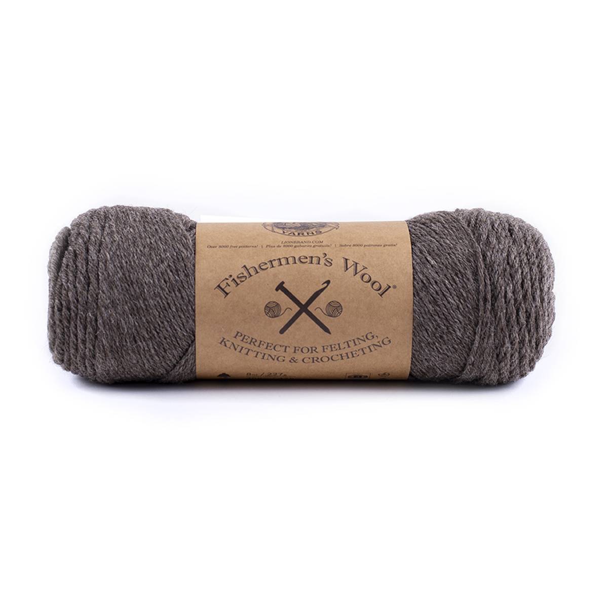 Lion Brand Brown Heather Fishermen’s Wool 227g