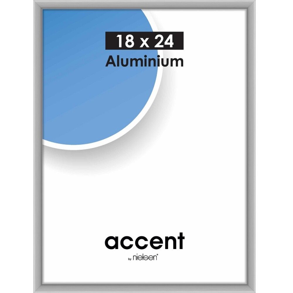 ALUMINIUMRAMME NIELSEN ACCENT SØLV 18X24CM