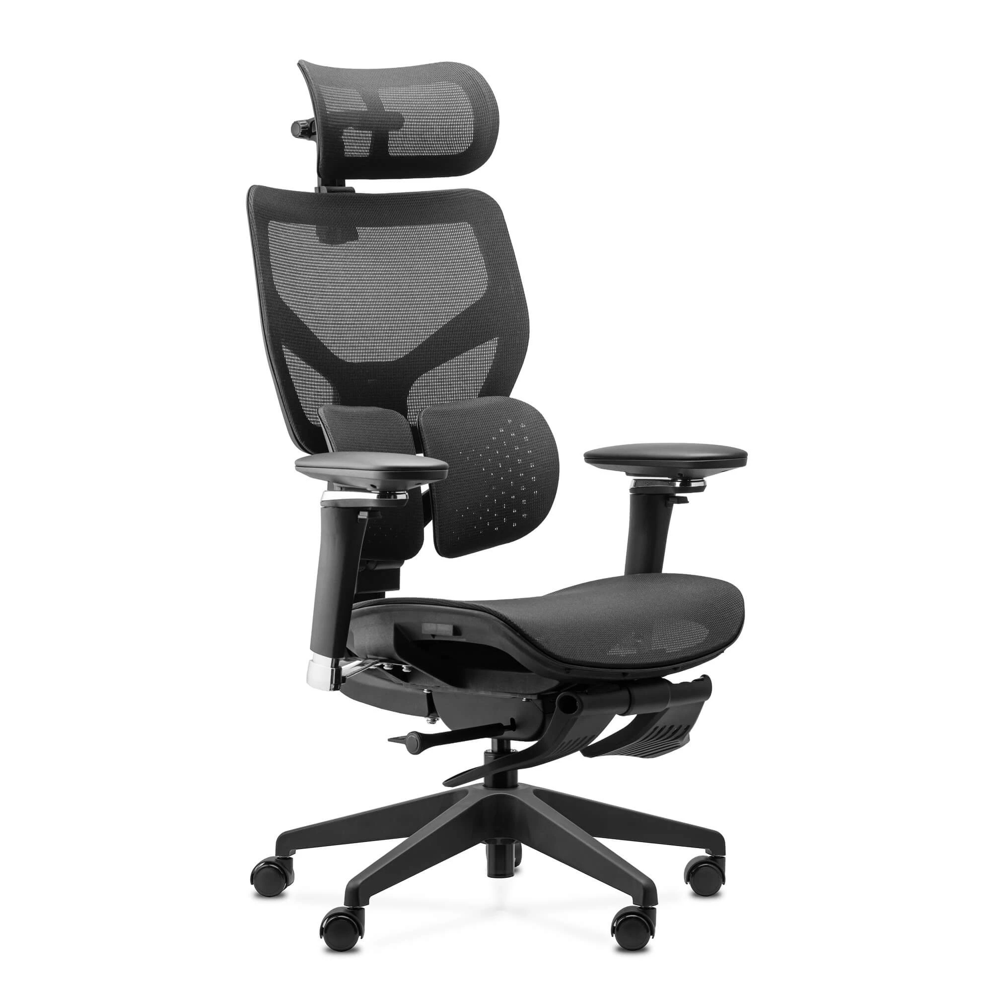 Fotel ergonomiczny Ergoshape 2.0 czary siatka podnóżek