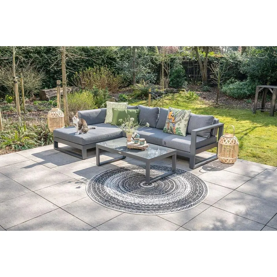 Garden Impressions Esmee loungeset rechts carbon black mystic grey