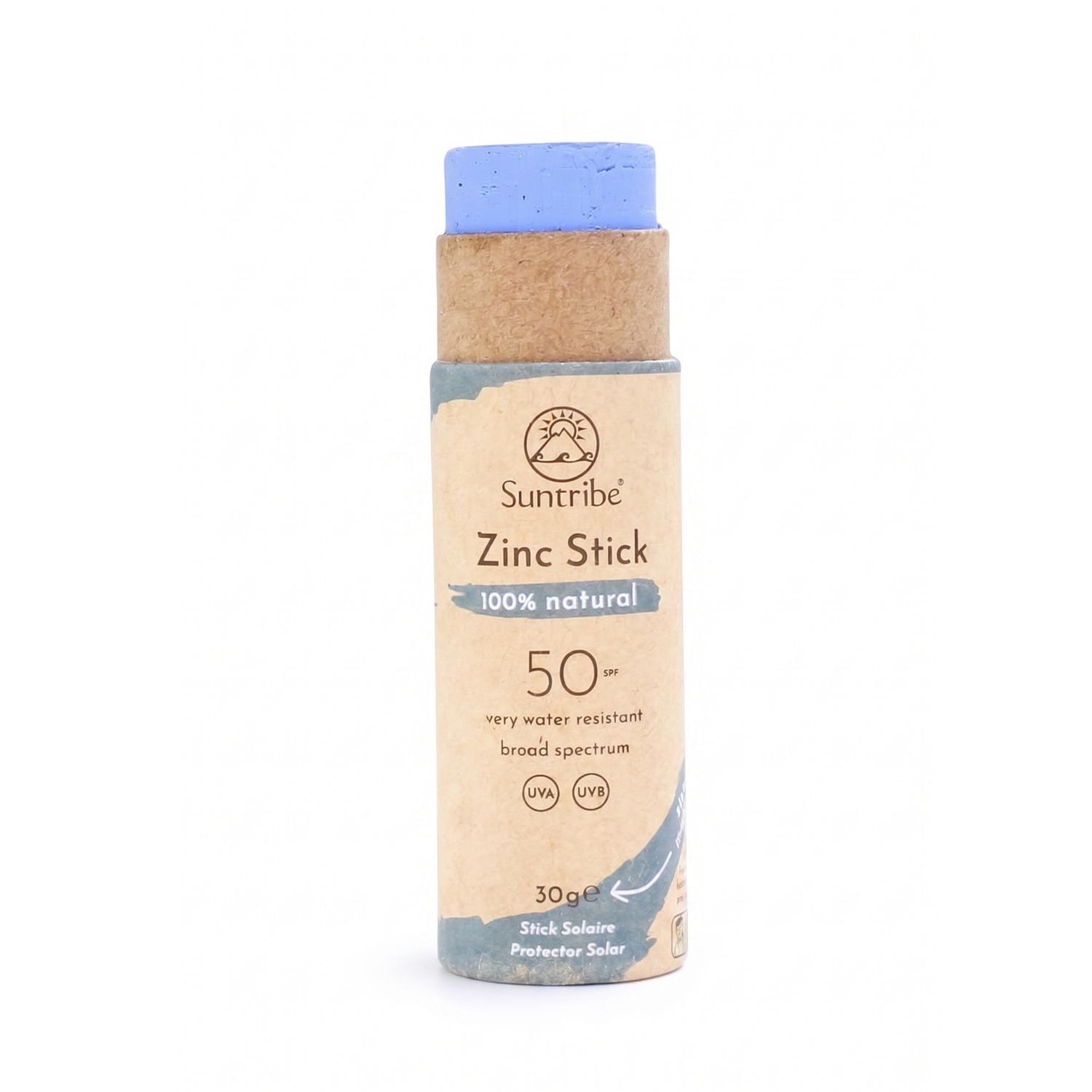 Suntribe Natural Mineral Zinc Sun Stick Ocean Blue SPF 50 30g