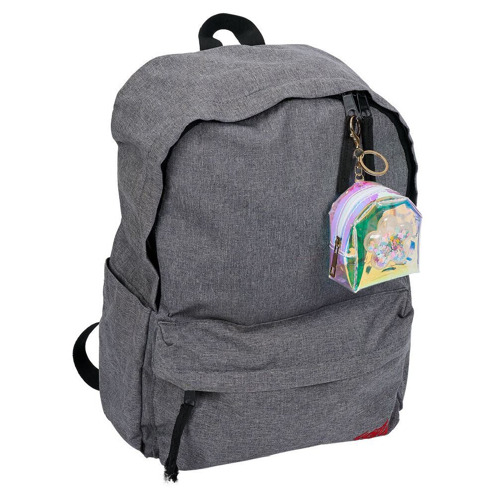 Porte-clé mini sac plastique holographique - 3 modèles