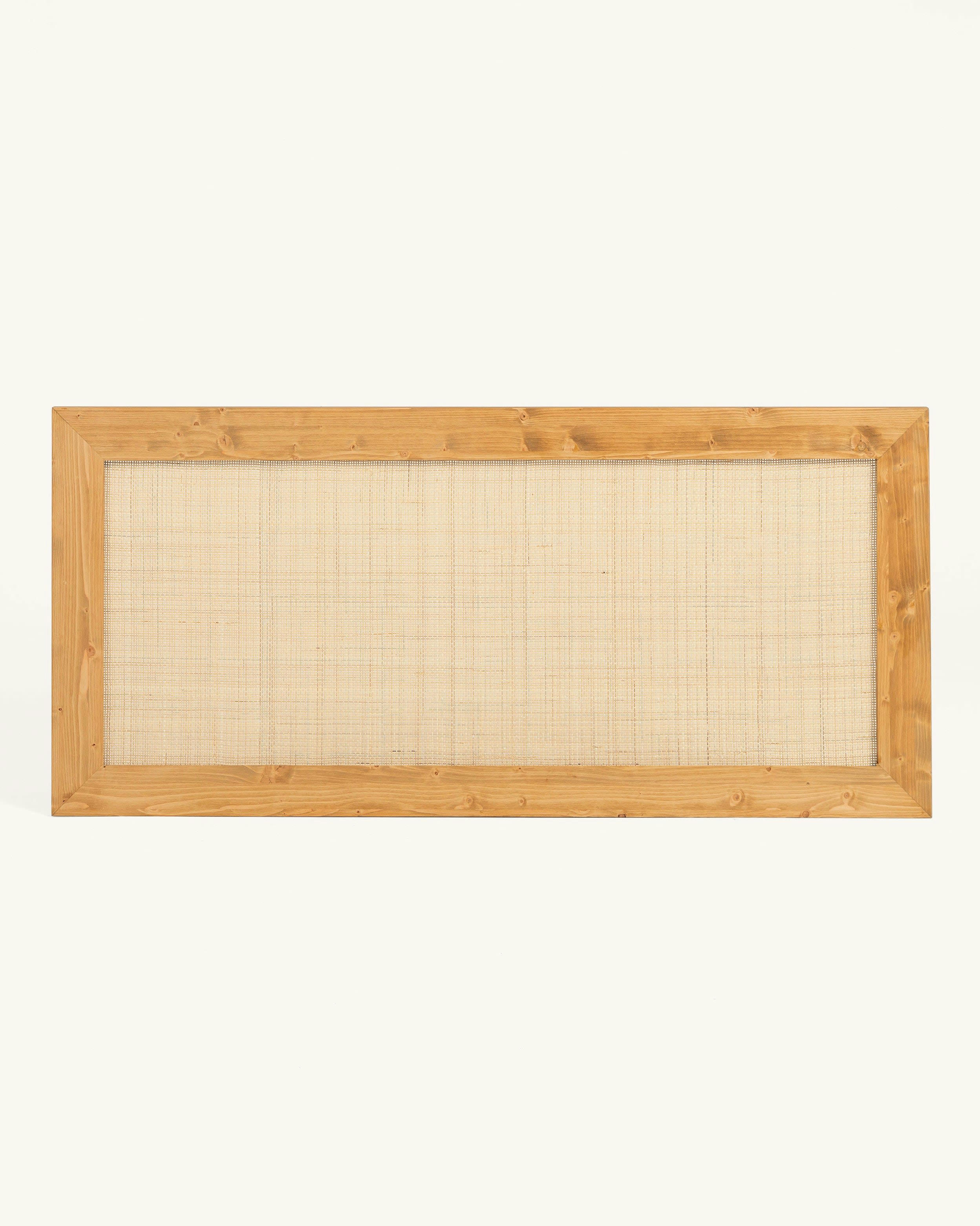 TAYEN - Tête de lit en bois pour lit de 135 cm en couleur marron clair