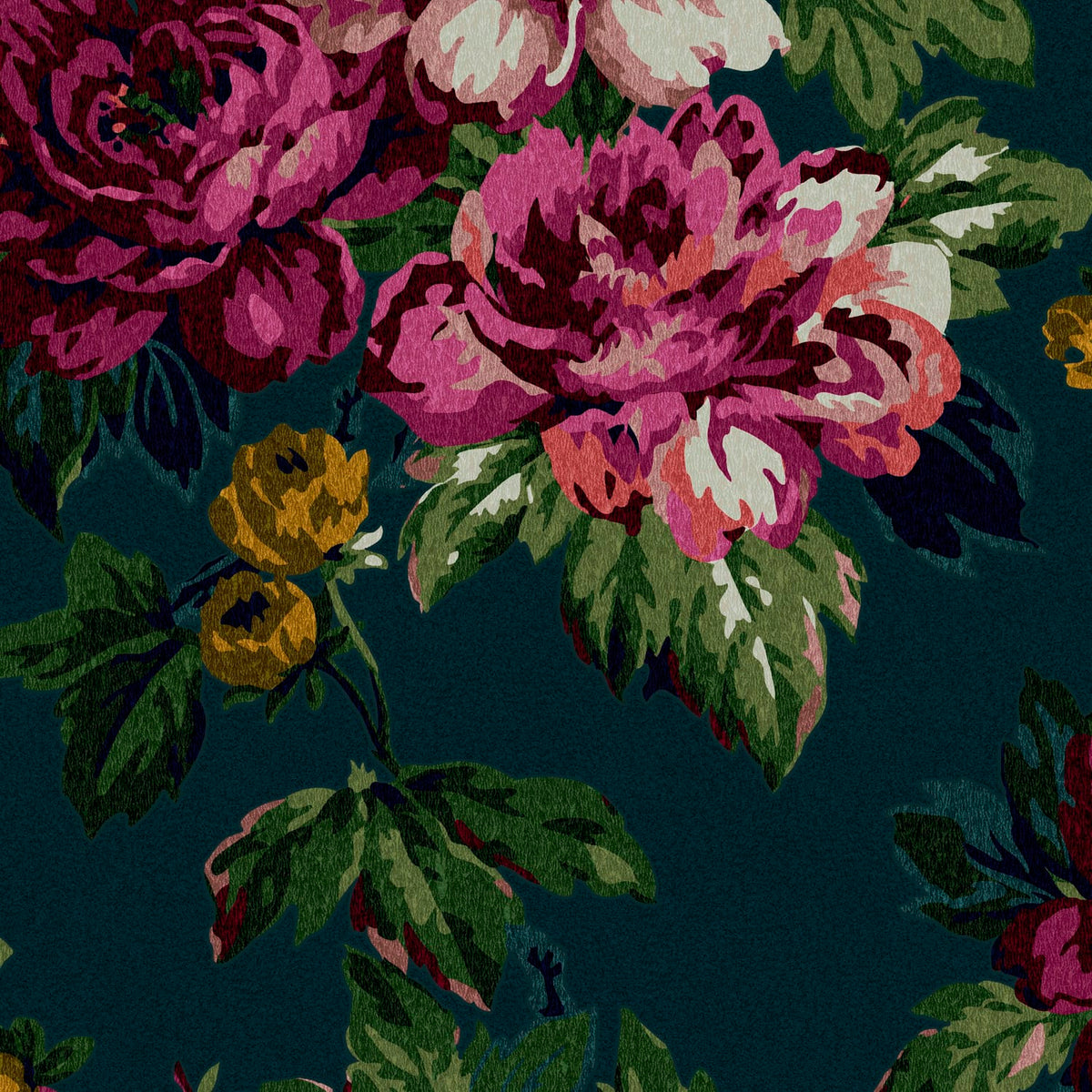 Joules Vliesbehang - Invite Floral Peacock - 10mx52cm