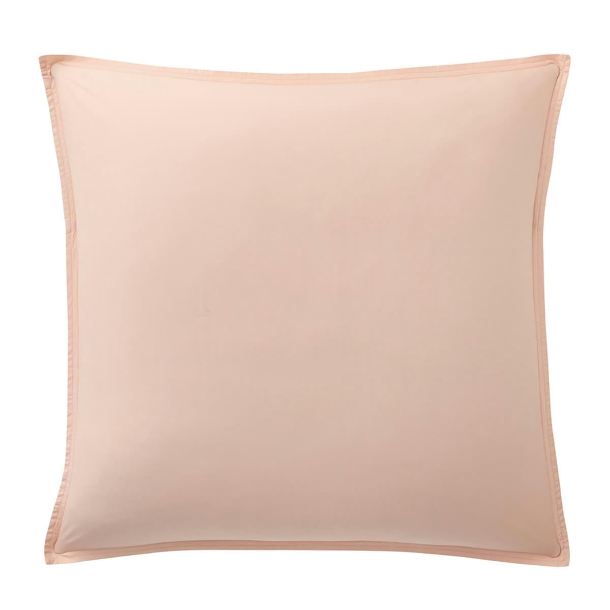 ROSE - Taie d'oreiller percale de coton rose 65x65 cm