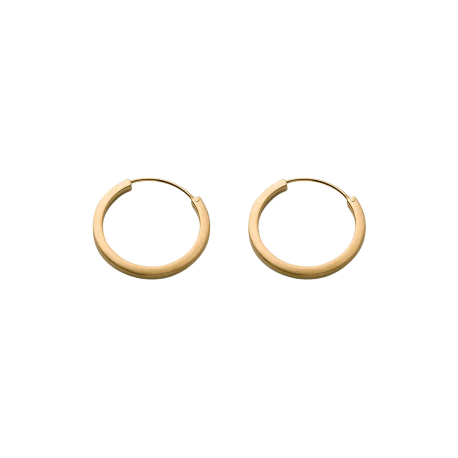 Circle&nbsp;Line&nbsp;Hoops small, forgyldt