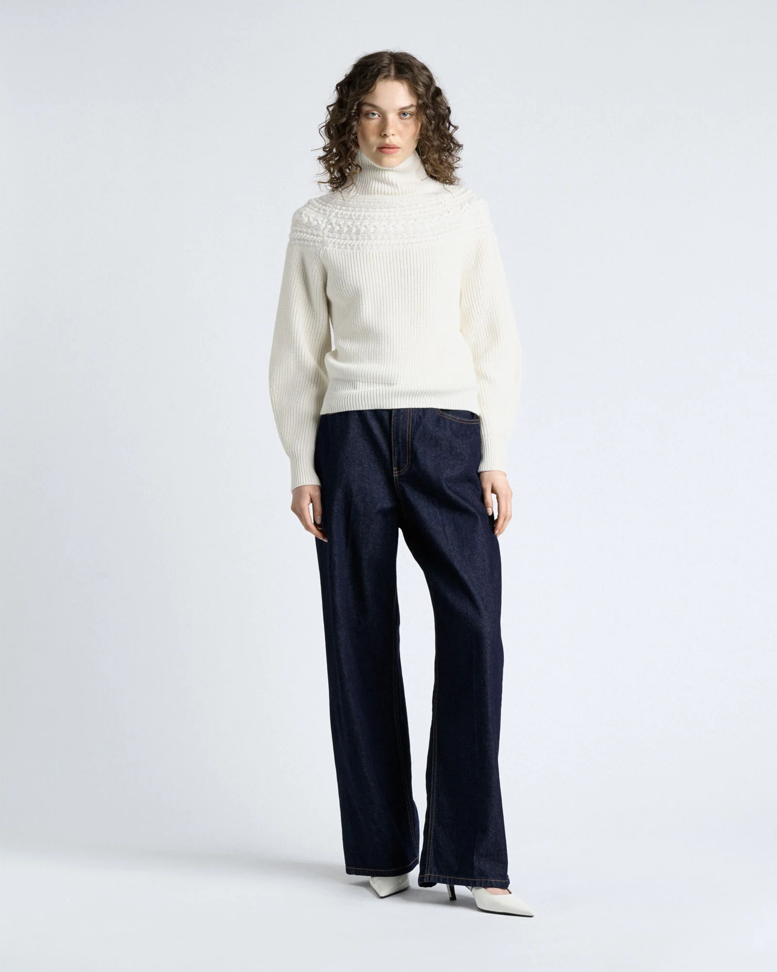 Merino Modern Fairisle Turtle Neck Knit