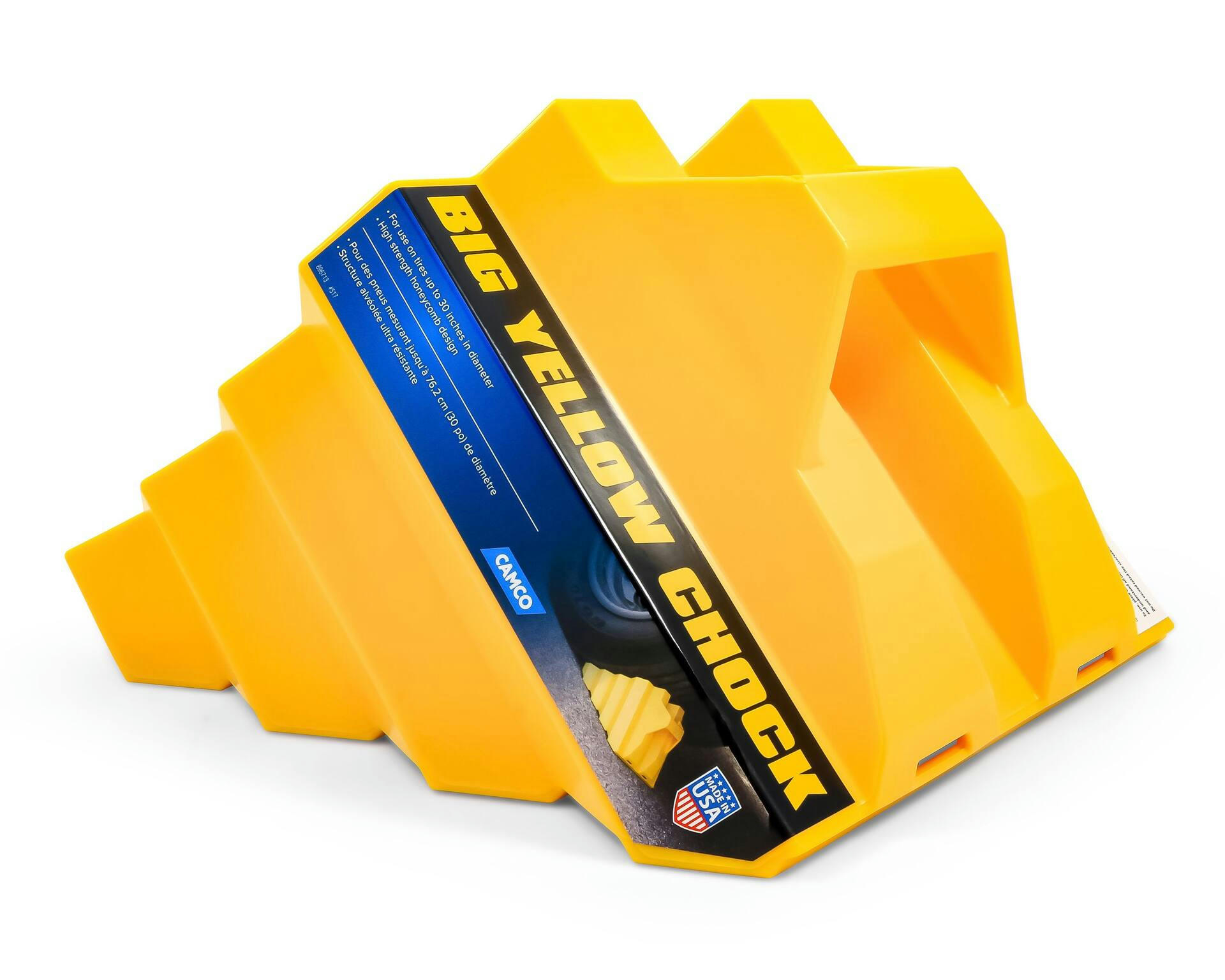 Camco Big Yellow Wheel Chock, Oversized, 30-in