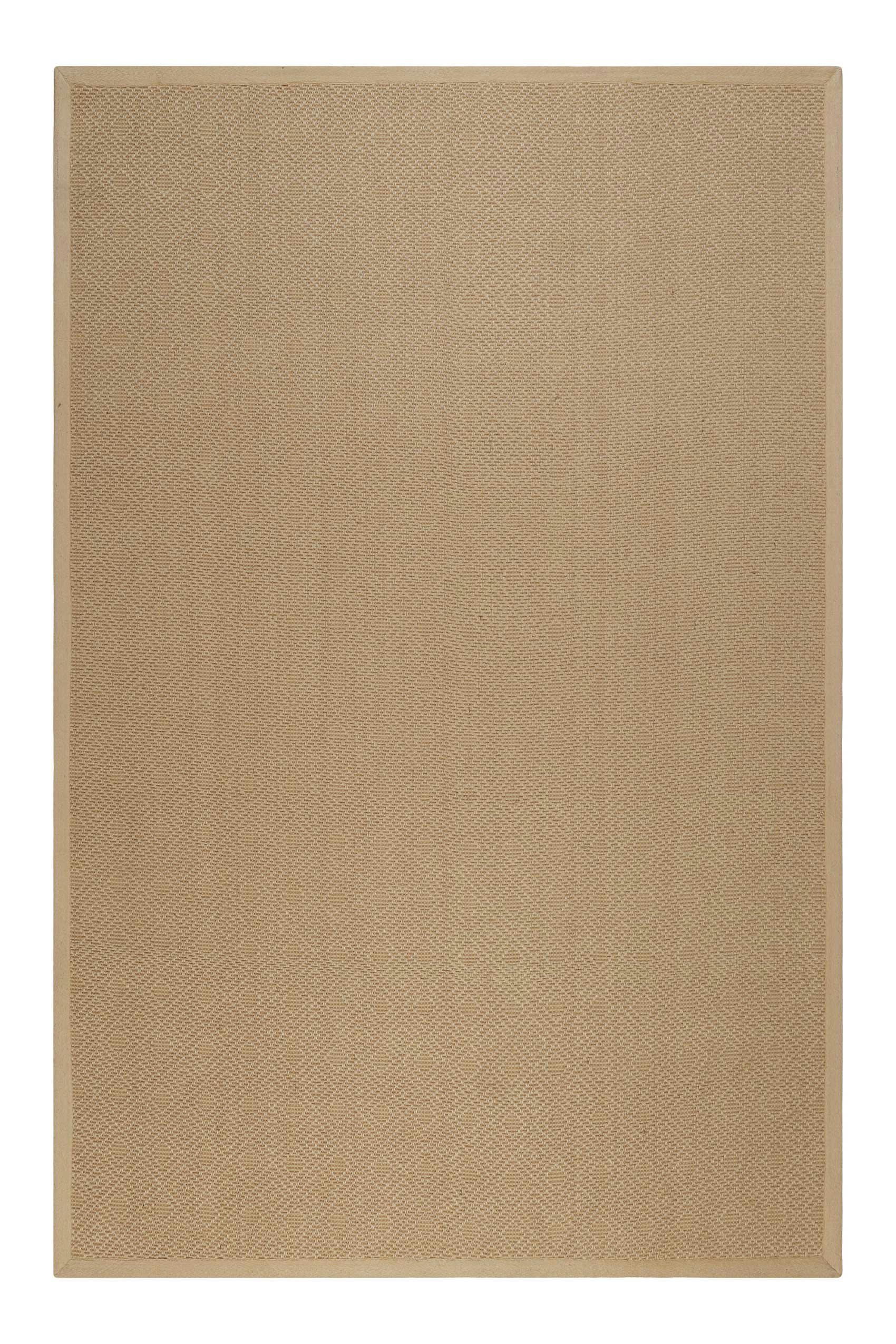 HUGO TWO - Tapis en jute, antidérapant à motif losange couleur naturel 110x170