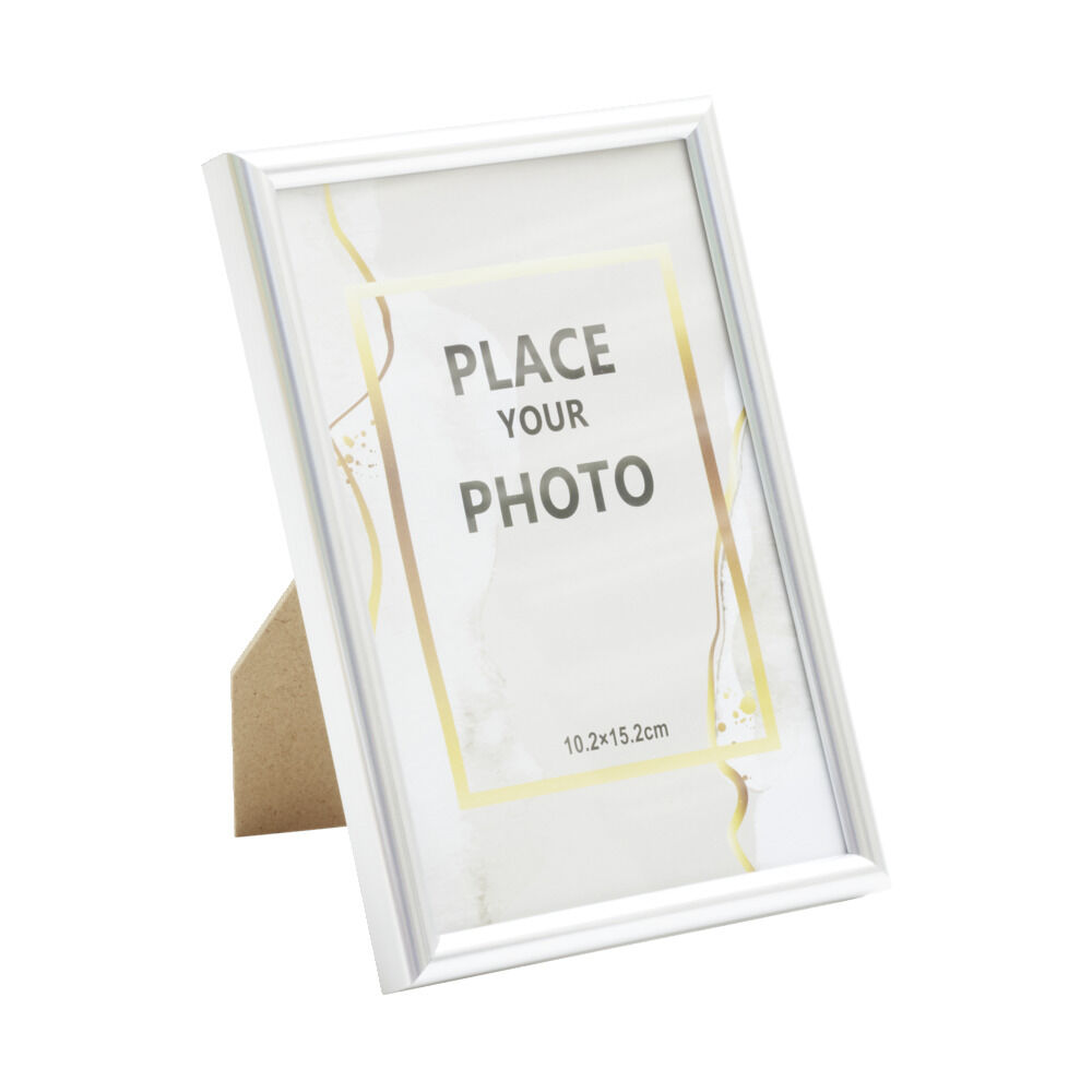 Cadre photo bois argenté pour photo 10x15cm