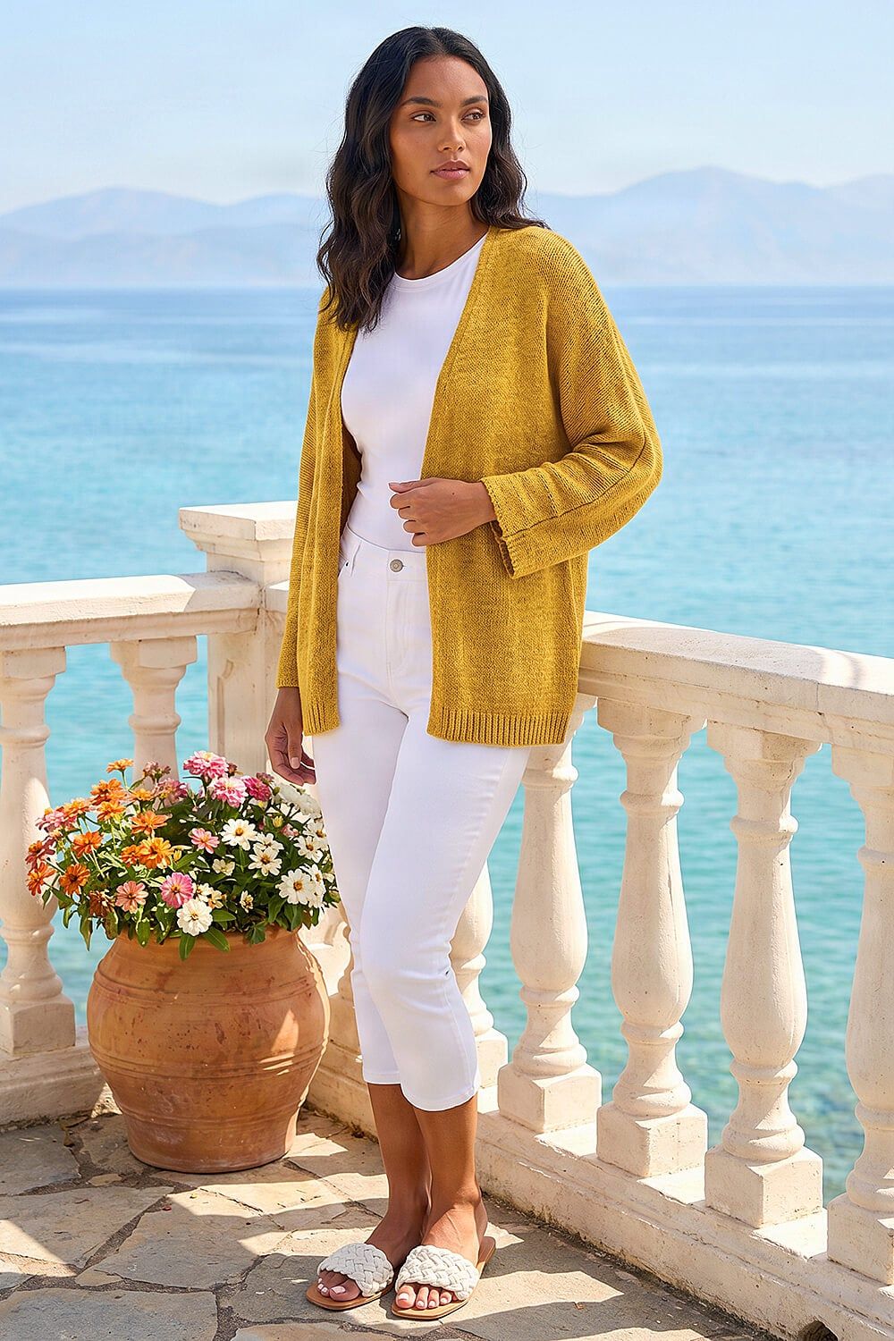 Roman Textured Knit Cardigan