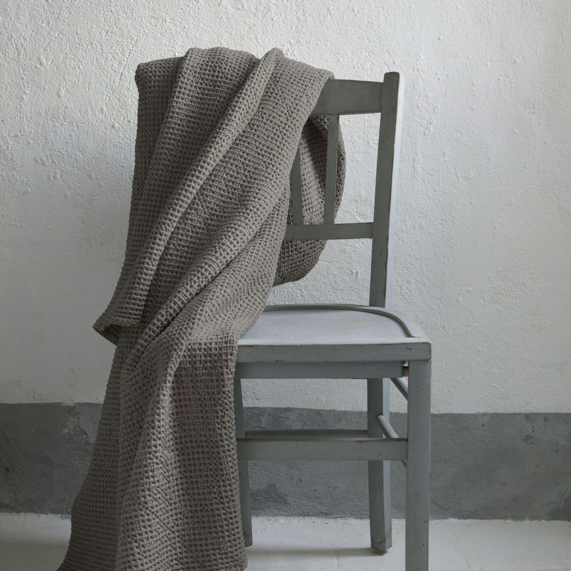 MAIA - Jete  en coton orage 260 x 260