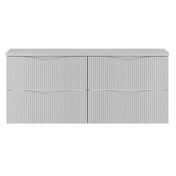 Meuble sous-vasque 120cm plan de toilette Tao Blanc