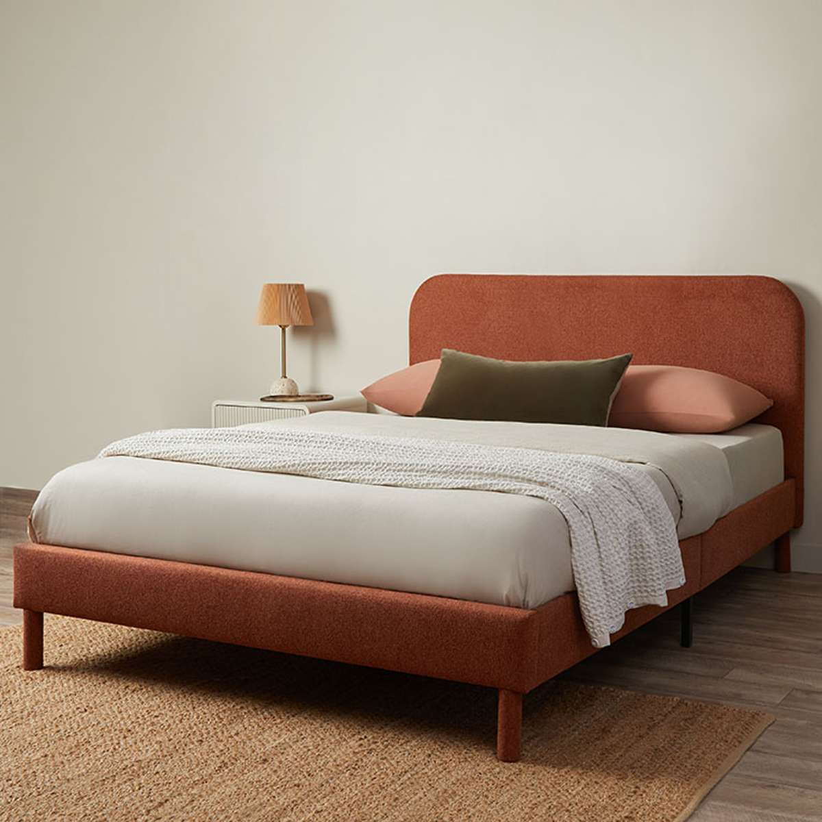 Melvin Queen Bed and Bamboo Queen Mattress Bundle