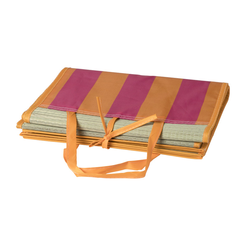 Strandmat XL - bruin/roze - 90x170 cm