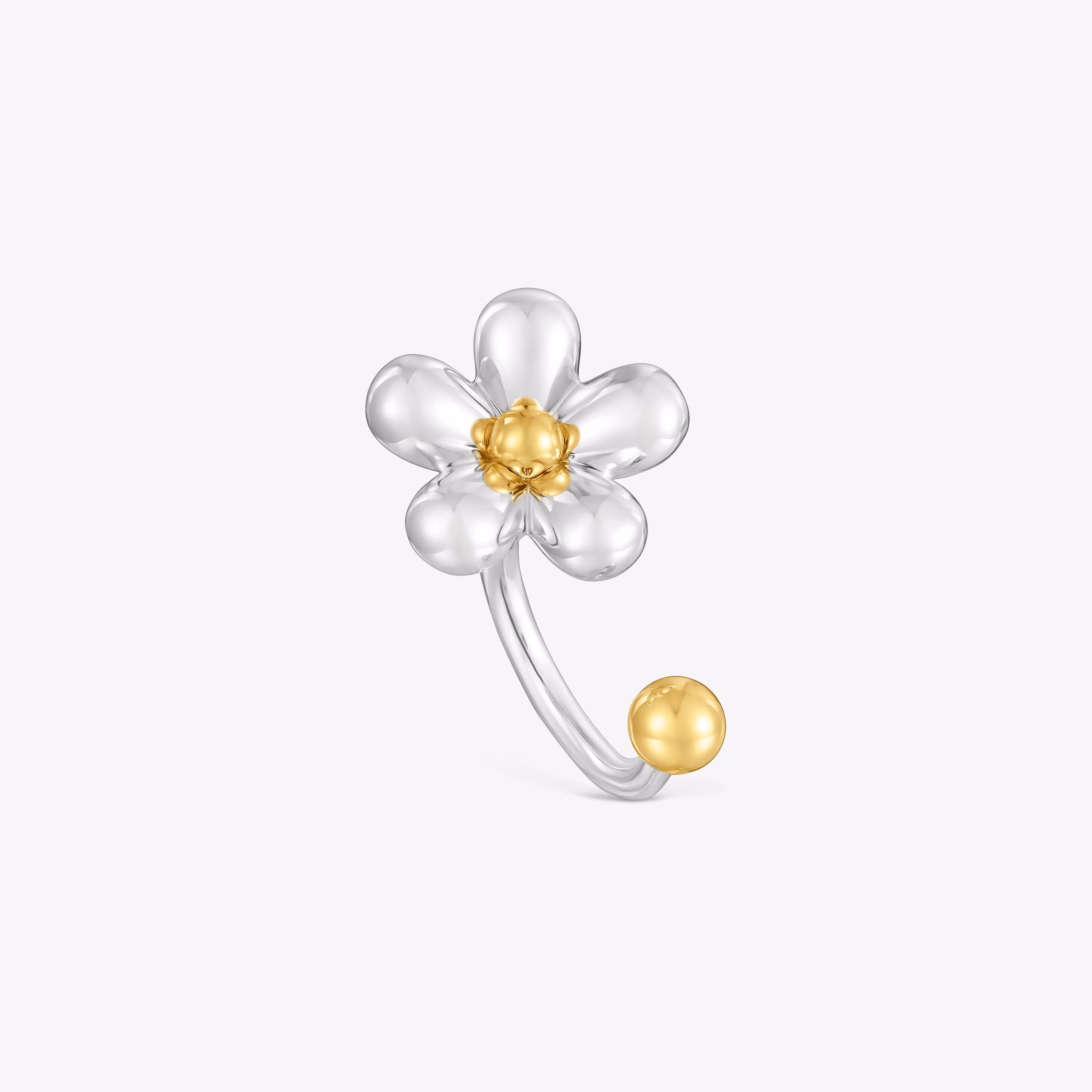 Anillo abierto bicolor Daisy