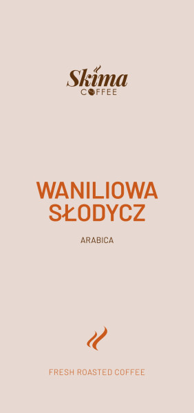 Kawa ziarnista 1kg Waniliowa Słodycz 100% Arabica do ekspresu